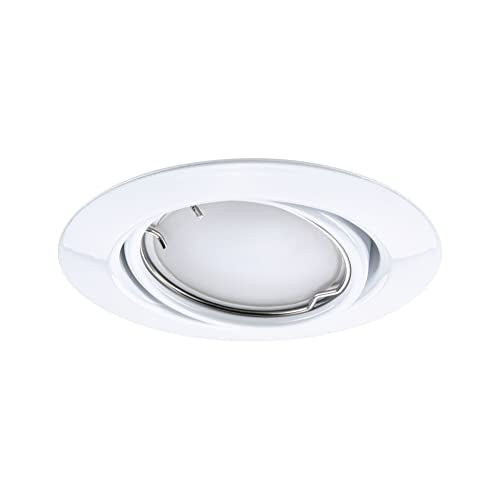 Paulmann 92466 LED Einbauleuchte Base Smart Home Zigbee Basisset schwenkbar rund 230V 3x4,9W 3x420lm dimmbar 90mm Weiß Metall RGBW+