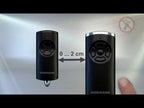 Hörmann Handsender HSE1 868-BS (Struktur Chrom schwarz, mit ‚Tastenfunktion, mit Öse für Schlüsselanhänger, BiSecur Funktechnologie) 4511728