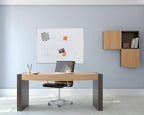 FRANKEN Magnetisches Whiteboard 200 x 100 cm, Magnettafel mit lackierter Stahl-Oberfläche, Schreibtafel inkl. FRANKEN Marker & Ablageschale, Für Büro, Home Office & Schule, Aluminiumrahmen, X-tra!Line