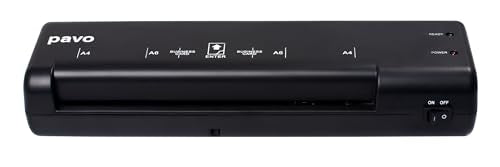 Pavo - Premium Laminiergerät A4 für Inklusiv 5-teiligem Laminierfolienset, 8038718