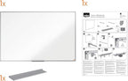 Nobo Amazon Exclusive Stahl-Magnettafel 240 x 120 cm – Trocken abwischbare Memotafel mit Aluminiumrahmen und Stifthalter, magnetische Wandtafel für Büro, Zuhause, Klassenzimmer