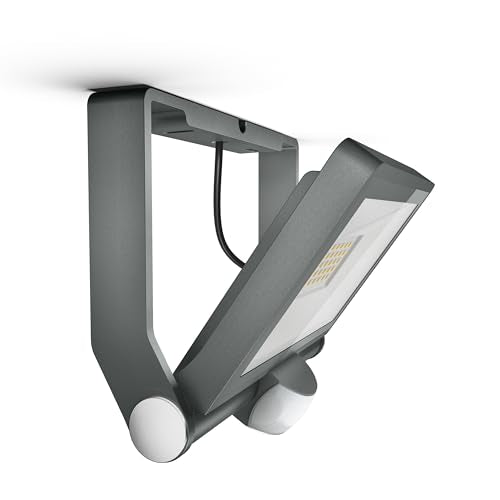 Steinel LED-Außenstrahler XLED ONE S anthrazit, 180°-Bewegungsmelder, 18,6 W, 2050 lm, 3000K, für Zufahrt, Hof und Garten, 065249, Aluminium