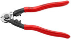 KNIPEX Drahtseilschere geschmiedet mit Kunststoff überzogen 190 mm, 95 61 190