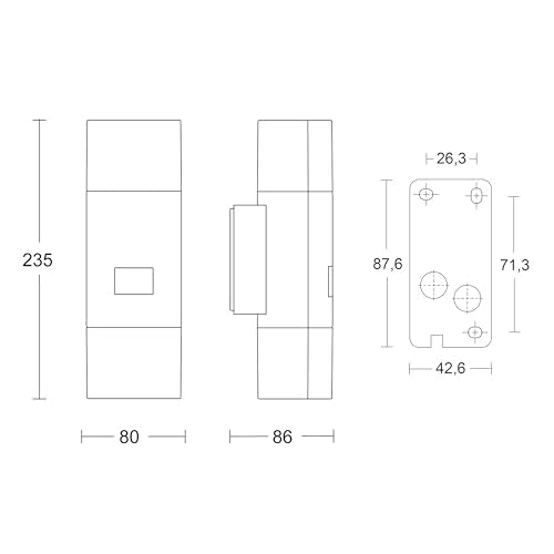Steinel LED Außenleuchte L 910 S anthrazit, Wandleuchte mit 180° Infrarot Bewegungsmelder, 12m Reichweite, Dauerlicht, Softlichtstart, IP44 als Außenbeleuchtung geeignet