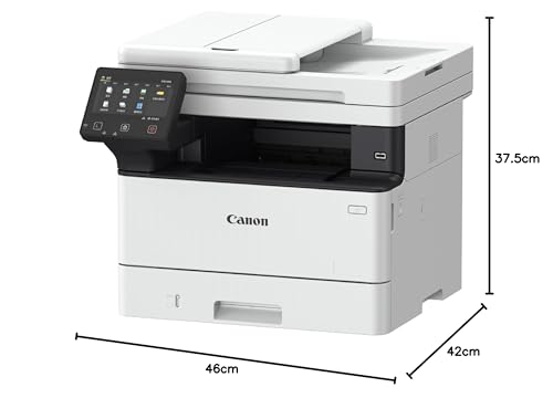 Canon i-SENSYS MF461dw A4 S/W-Laser MFP Drucken Kopieren Scannen Faxen, USB, LAN, WLAN, 250 Blatt Papierkassette, 12,7cm LCD-Farb-Touchscreen, Duplexdruck