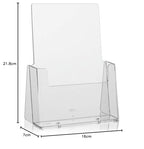 5 C160 Stück taymar DIN A5 Tisch-Prospekthalter, Prospektständer, glasklarer Flyerständer, Präsentationsständer