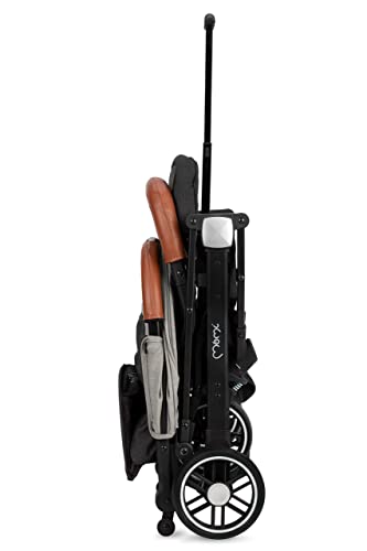 MOMI ESTELLE Kinderwagen für Kinder ab 6 Monat bis zu max. Körpergewicht von 15 kg, H105 x B51 x T75 cm, klappbar auf die Maße H65 x B51 x T21 cm, Gewicht 7,5 kg, 5-Punkt-Sicherheitsgurt
