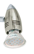 EGLO LED Deckenlampe Magnum LED, 4 flammige Deckenleuchte, Deckenstrahler aus Metall, Wohnzimmerlampe in Nickel-Matt, Chrom, Spots inkl. GU10 Leuchtmittel, warmweiß