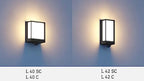 Steinel LED Außenwandleuchte L 40 SC Connect, 180° Bewegungsmelder, smarte Außenleuchte, Softlichtstart, bedienbar per App, anthrazit