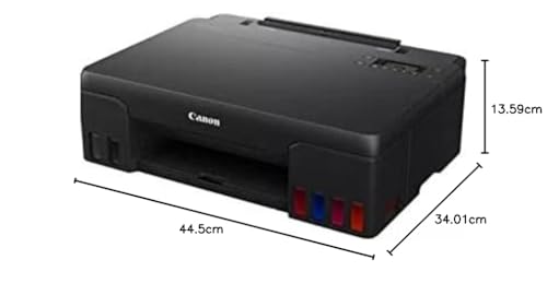 Canon Tintenstrahldrucker PIXMA G550 MegaTank Drucker (4.800 x 1.200 dpi, Fotodrucker 10x15 cm, LC Display, WLAN, Canon PRINT App, Mopria, AirPrint, wireless Printing, Auto Power On/Off) schwarz