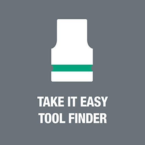 Wera 05075830001 Safe-Torque A 1 Set 1, Drehmomentschlüssel-Satz, 1/4" Vierkant, 2-12 Nm, 10-teilig, Schwarz-grün