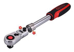 KS Tools 914.3820 3/8" SlimPOWER Teleskop-Gelenk-Umschaltknarre, 72 Zahn