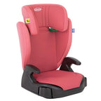 Graco Junior Maxi i-Size R129 Highback Booster Autositz mit Getränkehaltern, geeignet von 100-150 cm (ca. 3,5 bis 12 Jahre), Pink Fashion