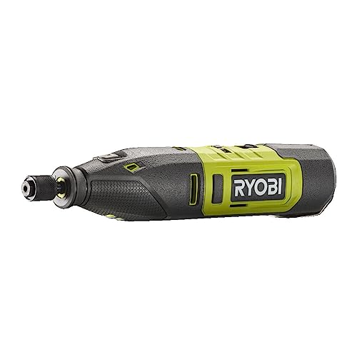 RYOBI 12V Akku-Rotationswerkzeug RRT12-120BA335 (35 teiliges Zubehör, Drehzahlregelung 5.000-35.000 U/min, Eingebaute 12V Lithium-Batterie)