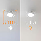 Cecotec Deckenventilator mit praktischen Flügeln und Lampe, EnergySilence Aero 4280, unsichtbar, 40 W, Durchmesser 106 cm, Timer, 3 Lichtfarben, Sommer-Winter, Weiß