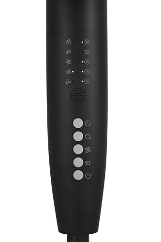 Beko - EFS6700B - Standventilator, 50 W, 3 Geschwindigkeiten, Höhe und Neigung verstellbar - Schwarz, 40,1 x 40 x 134,5 cm