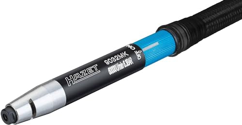 HAZET - Mini-Stabschleifer, gerade 9032MK | Hohe Standzeit dank Kevlar Lamellen | Schlauchlänge: 1500 mm| Kupplungsstecker: Nennweite 7,2