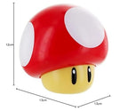 Super Mario Brothers Mushroom Figurenlicht - Offiziell lizenziertes Sammler-Movie-Merchandise mit Sound, Geschenk für Jungen, Kinderzimmer-Zubehör, Bunt, Rot