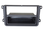 Audioproject A123 - Autoradio Einbau Set kompatibel für VW Golf V Touran Passat 3C Caddy Skoda Octavia Seat Radioblende Radioadapter 2 x Antennenadapter Fakra ISO DIN Fach