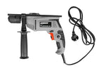 Brüder Mannesmann Schlagbohrmaschine, 650 Watt - Schlagbohrer mit 13 mm Schnellspannbohrfutter, Tiefenanschlag und Handgriff - kabelgebunden, mit Rechts- / Linkslauf - Schwarz, Grau - M12507
