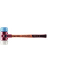 SIMPLEX-Schonhammer, TPE-soft/Superplastik; mit Tempergussgehäuse und hochwertigem Holzstiel | D=50 mm | 3017.051