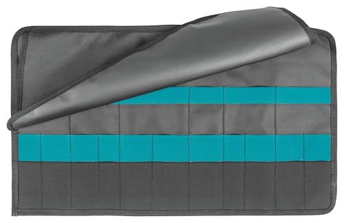 Makita E-15506 Werkzeug-Wickeltasche, klein und praktisch verstaubar, mit Tragegriff, Platz für eine Vielzahl von Handwerkzeugen, mit Schnellverschlussclipsen, Polyester, 350 x 45 x 195 mm (LxBxH)