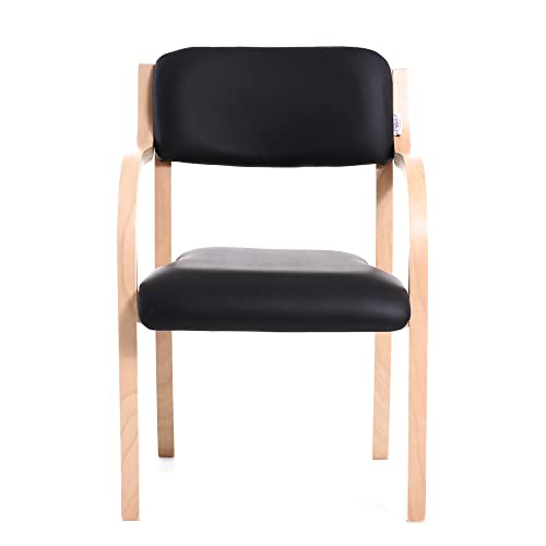 Teqler T-135663 Teqler Besucherstuhl schwarz
