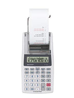 Sharp Druckender Mini-Tischrechner EL-1611V (großes 12-stelliges LCD Display, schwarz rote Druckfarben) Weiß