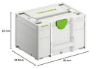 Festool Systainer³ SYS3 M 237 (mit Abdeckung für Beschriftungsfeld)
