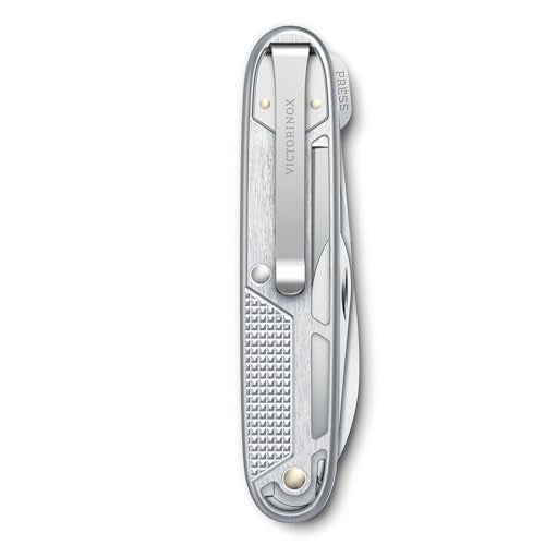 Victorinox Synergy X Alox Taschenmesser – Multifunktionsmesser aus Edelstahl für Alltag, Arbeit & Outdoor mit Schere & Trageclip, silber