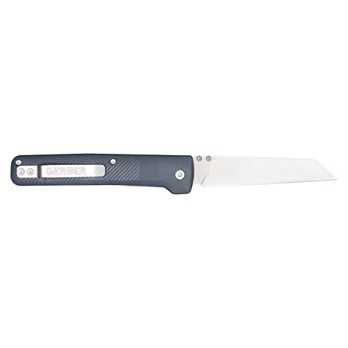 Gerber Taschenmesser mit Gürtelclip, Pledge, 7Cr17MoV Edelstahlklinge im Reverse-Tanto-Look, Griffschalen aus glasfaserverstärktem Nylon, Klingenlänge: 9,2 cm, 1067369