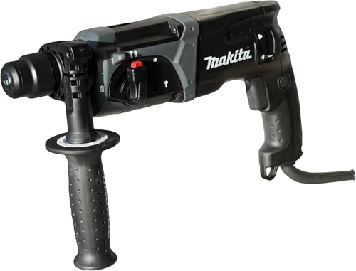 Makita HR2470BX40 Kombihammer inklusiv SDS-PLUS Bohrer-Set im Transportkoffer, 780 W, 230 V, Black Edition, inkl. SDS-PLUS Bohrerset