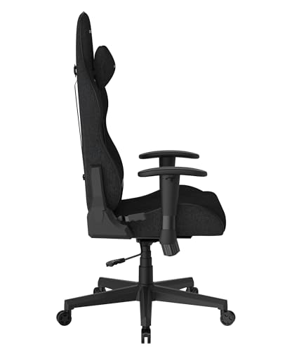 DXRacer Prince L PF132 Gaming-/ Büro-/ Schreibtischstuhl, mit Wippfunktion Gaming Stuhl Höhenverstellbarer Drehstuhl PC Stuhl Ergonomischer Chefsessel, schwarz