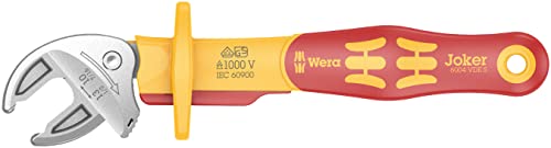Wera 05020170001 6004 Joker VDE 4 Set 1, VDE-isolierter selbstjustierender Maulschlüssel-Satz, 4-teilig
