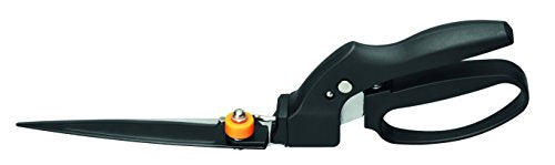 Fiskars Rasenkantenschere GS40, Einstellbarer Schneidewinkel (180°), Länge: 35,5 cm, Stahl/Kunststoff, Schwarz/Orange, SmartFit, 1023632