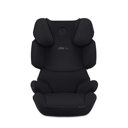 CBX by CYBEX Kinder-Autositz Solution X i-Fix, Für Autos mit und ohne ISOFIX, Ab ca. 3 bis 12 Jahre (100 - 150 cm), Ab ca. 15 bis 50 kg, Schwarz