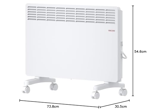 STIEBEL ELTRON Elektroheizung Standgerät für ca. 25 m², TÜV geprüft, Konvektor-Heizung mit einfacher Regelung, 2 kW, energiesparend, Rollen, 204450