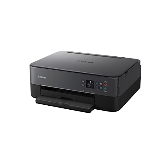 Canon PIXMA TS5350i Multifunktionsdrucker 3in1 Drucker/Kopierer/Scanner, WLAN, Randlosfotos, kabelloses Drucken/Scannen, Duplex, PIXMA Print Plan, schwarz [+ 20 Blatt Canon-Fotopapier PP-201 9x9cm]