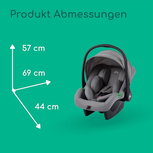 Bebeconfort Breeze Trio, Baby Kinderwagen 3 in 1 mit Kindersitz, 0-22 kg (0-4 Jahre), Reversibler & Leichter Kinderwagen Set, i-Size Kindersitz, Kompakter Faltmechanismus, Mineral Grey