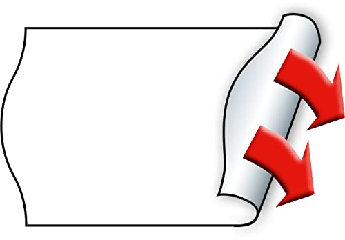 Meto Etiketten für Handauszeichner (26 x 16 mm, 2-zeilig, 12.000 Stück, weiß, permanent haftend, für METO, Contact, Sato, Avery, Tovel, Samark etc.)