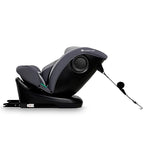 Kinderkraft I-GROW Kindersitz 0-36 kg, I-SIZE 40-150 cm, 360 grad drehbar, Kinderautositz mit Isofix station, FWF und RWF, Verstellbare Kopfstütze/Rückenlehne mit Liegeposition, Grau