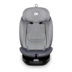 Kinderkraft I-GROW Kindersitz 0-36 kg, I-SIZE 40-150 cm, 360 grad drehbar, Kinderautositz mit Isofix station, FWF und RWF, Verstellbare Kopfstütze/Rückenlehne mit Liegeposition, Grau