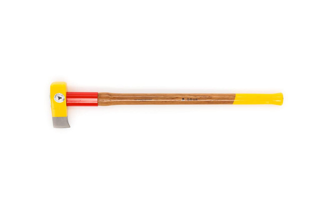 OCHSENKOPF Profi-Spalthammer Big Ox, Mit Rotband-Plus Stielbefestigung, Langlebiger Stiel aus Hickoryholz, Gelb, 4,2 kg