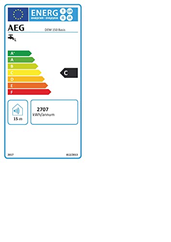 AEG Wandspeicher DEM 150 Basis, Warmwasserboiler 150 Liter, stufenlose Temperaturwahl, Schnellaufheiztaste, 230 V mit Stecker, VDE geprüft, 234201