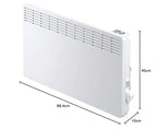 STIEBEL ELTRON Wandkonvektor CNS 250 Trend, 2,5 kW für ca. 30 m², TÜV geprüft, LC-Display, Wochentimer, Elektroheizung energiesparend, Wandmontage, mit Stecker, 236529