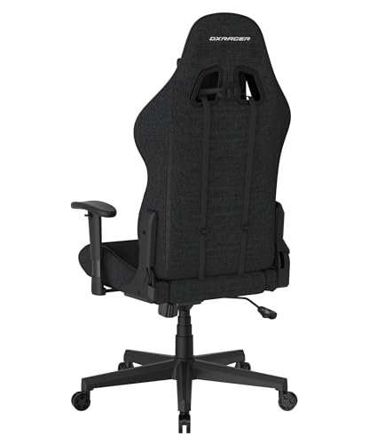 DXRacer Prince L PF132 Gaming-/ Büro-/ Schreibtischstuhl, mit Wippfunktion Gaming Stuhl Höhenverstellbarer Drehstuhl PC Stuhl Ergonomischer Chefsessel, schwarz