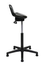 Topstar 70590-0 STANDSTAR, Stehhocker, Arbeitshocker, Stehhilfe, Neigeverstellung, höhenverstellbar, Kunststoff, schwarz, 55 - 81/ 35/ 25 cm