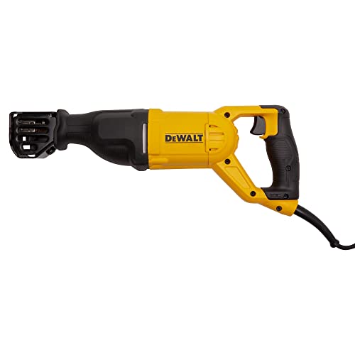 DEWALT 1.100 Watt Säbelsäge (Hublänge 29 mm, max. Schnittleistung (Holz) 280 mm, inkl. Transportkoffer), DWE305PK