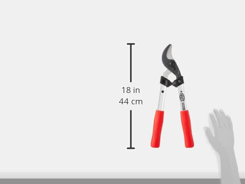FELCO 211-40 Astschere (Länge 40 cm, ziehender Schneidkopf, Baumschere Schnitt-ø 35 mm, Griffe aus Aluminium, Gartenschere für schwere Schneidarbeiten)