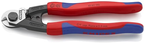 Knipex 95 62 190 SBA Komfort Grip Drahtseilschere,